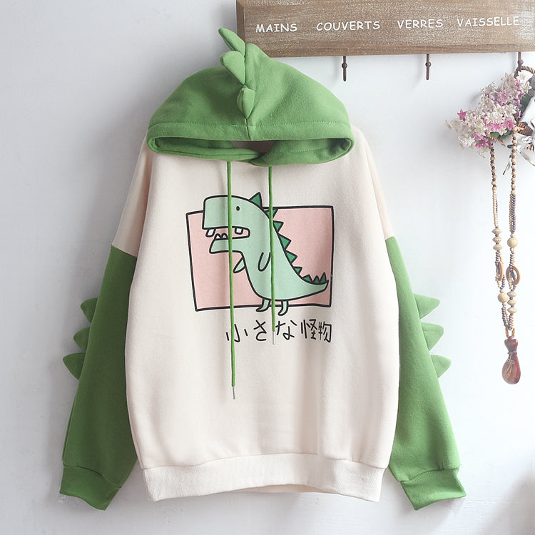 Dinosaur print hoodie A10757
