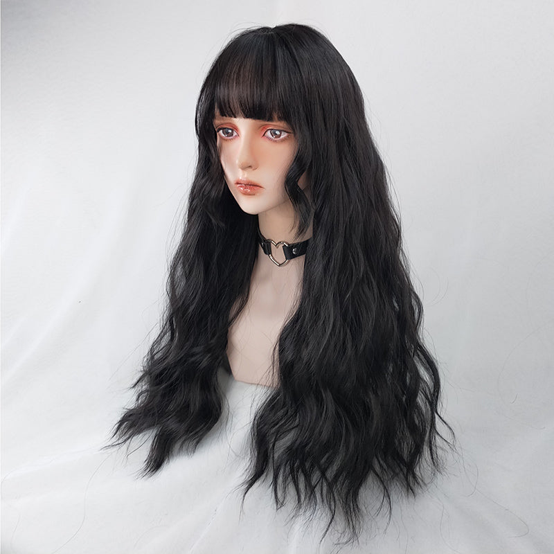 Cute princess instant noodle roll wig A20027