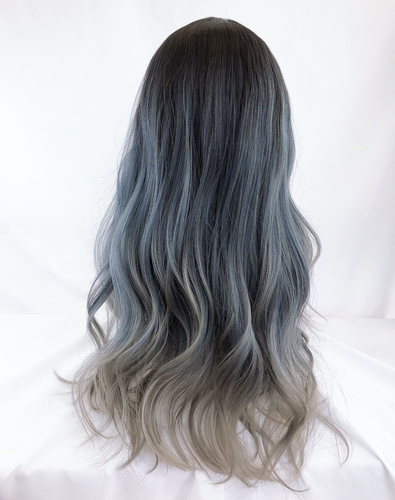 Blue Gray Gradient Wig A40054