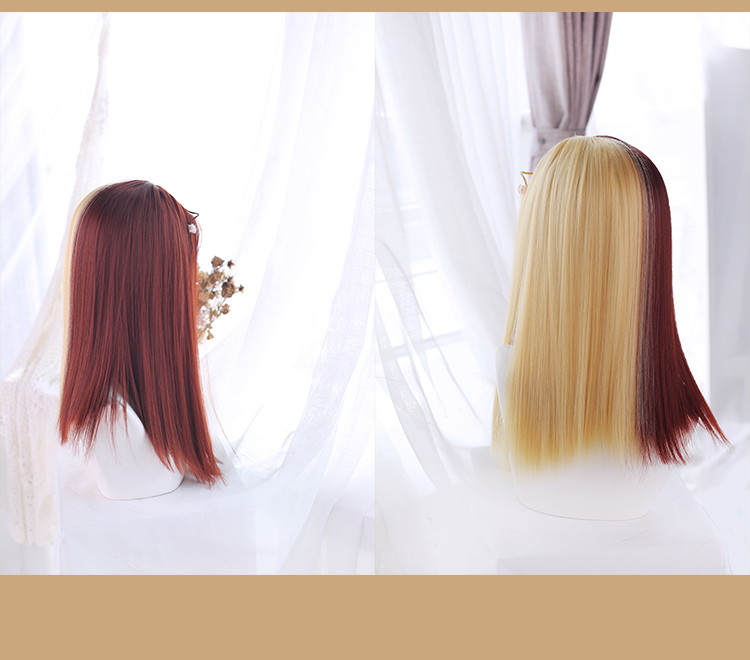 Lolita Gold Red Double Wig A30865