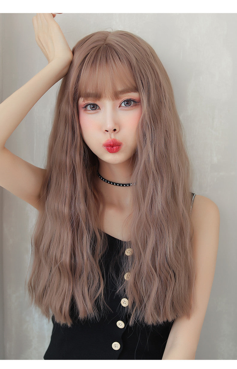 Fairy coral wool curly wig A20795