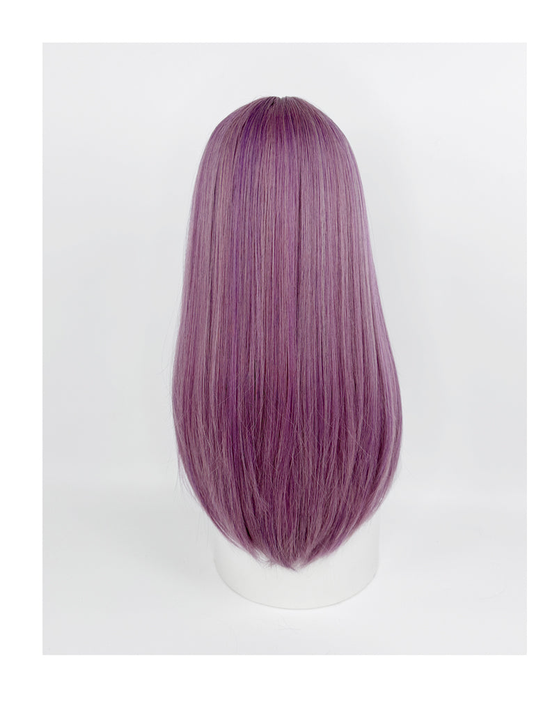 Gray Purple Highlight Wig A40383