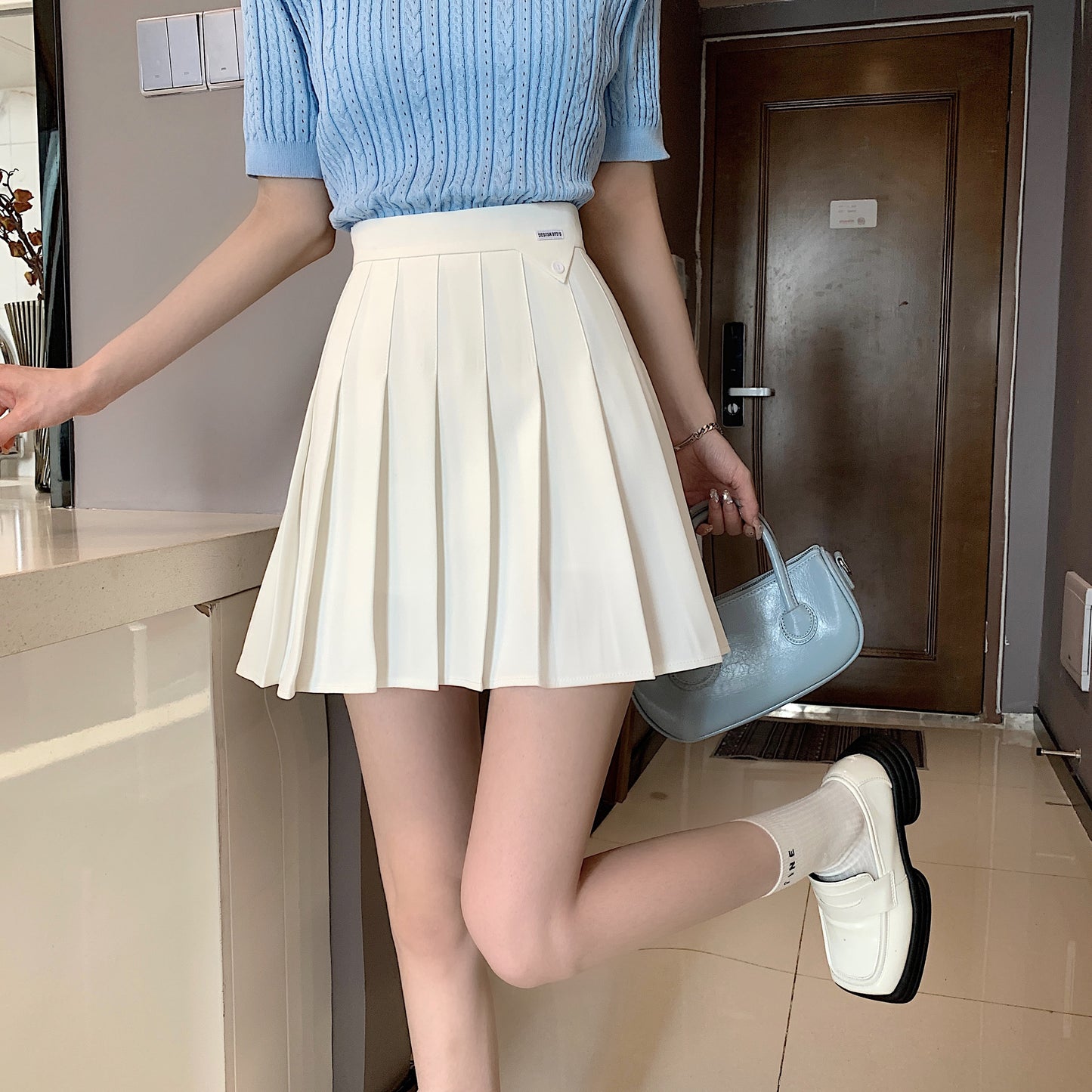 soft girl pleated skirt A30842