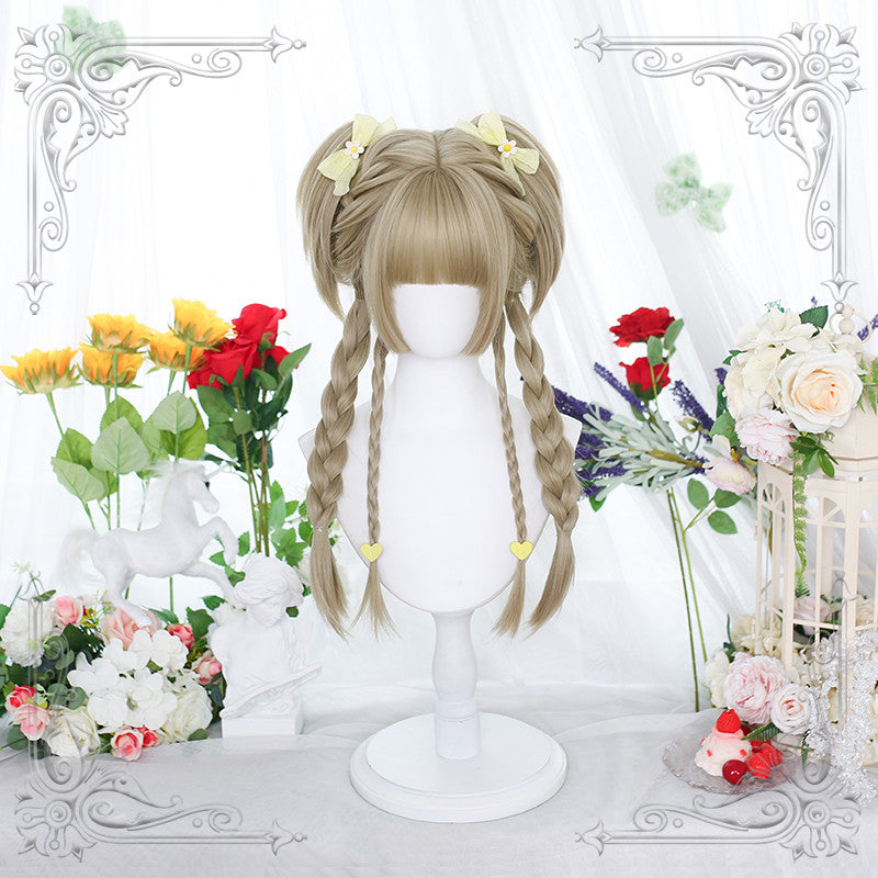 time double ponytail hiji cute lolita wig A30981
