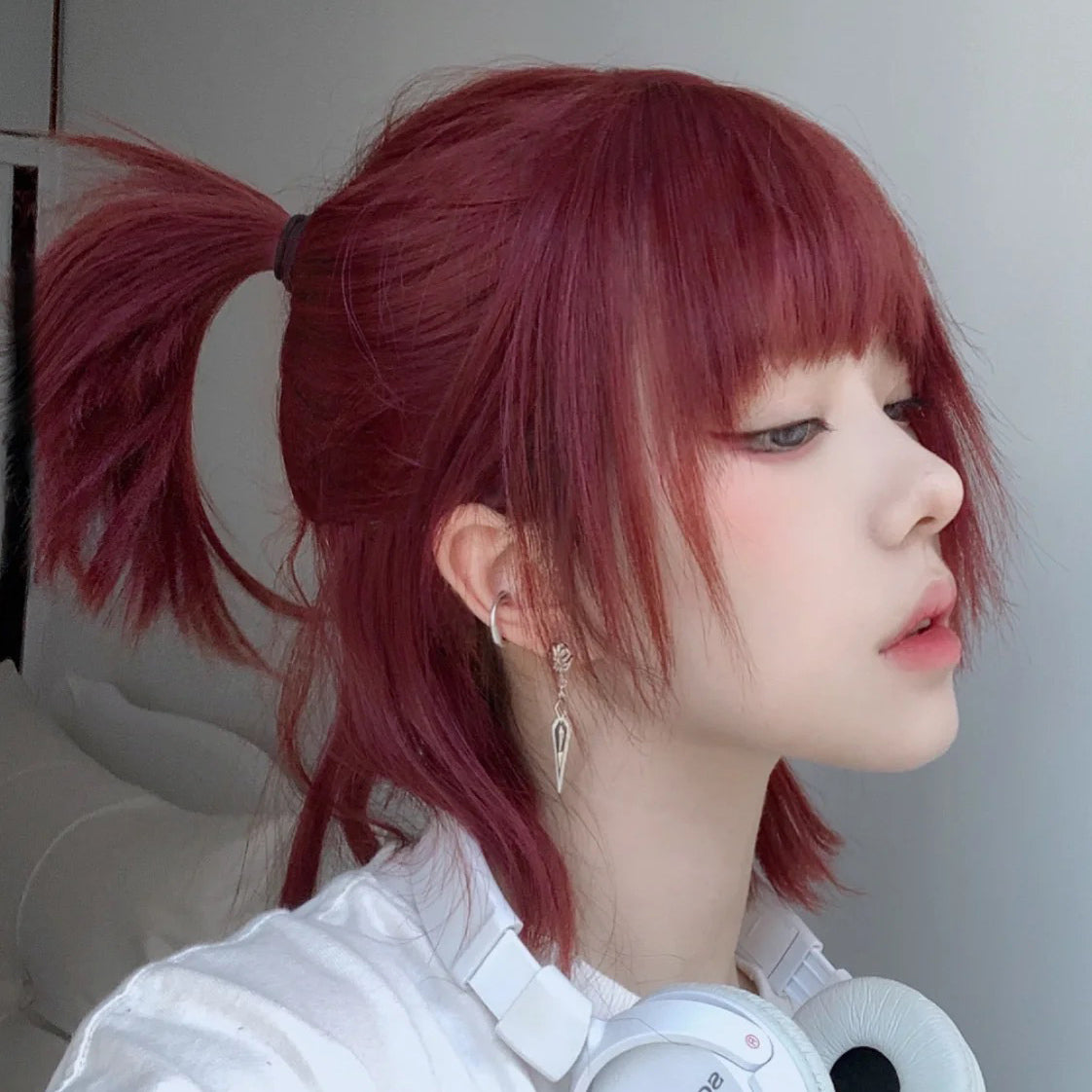 wolf tail red wig A40606