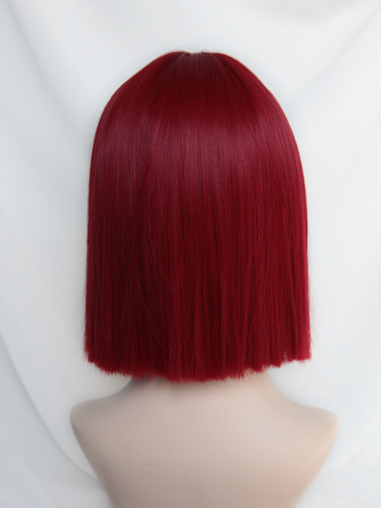 Burgundy Mela Red Wig A30631