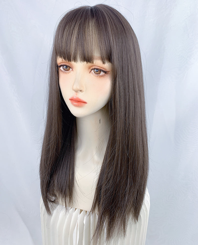 natural black wig A30656