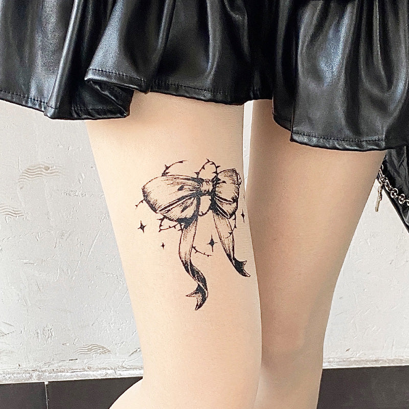 butterfly tattoo stockings A40545