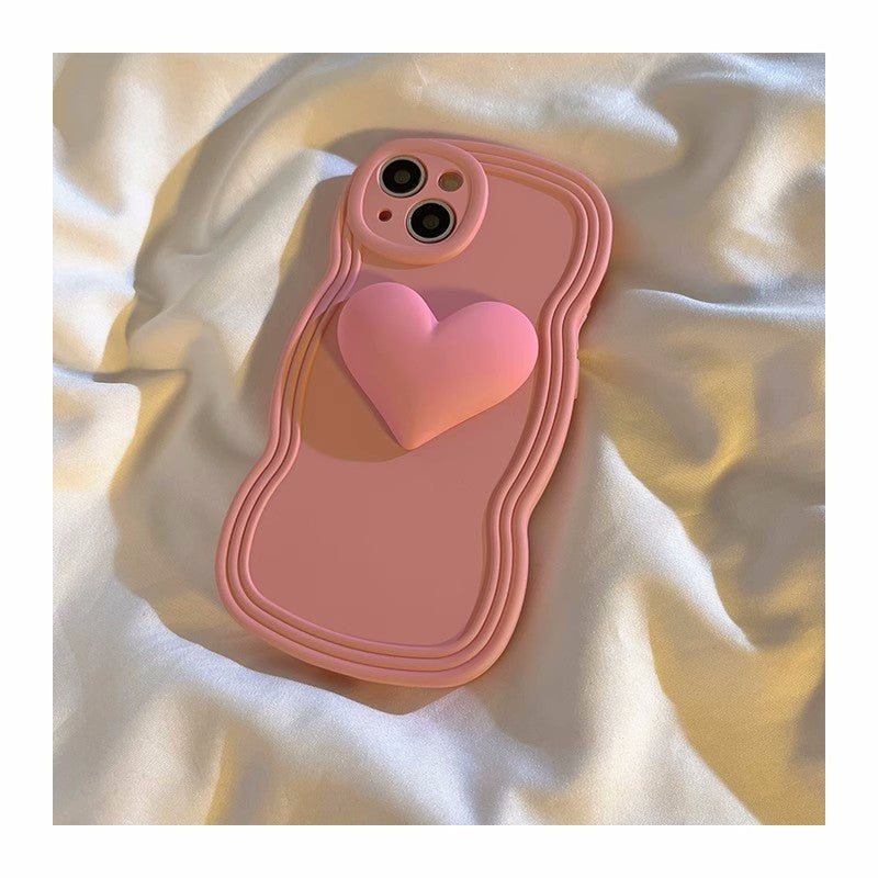 Three-dimensional big love mobile phone case A40531