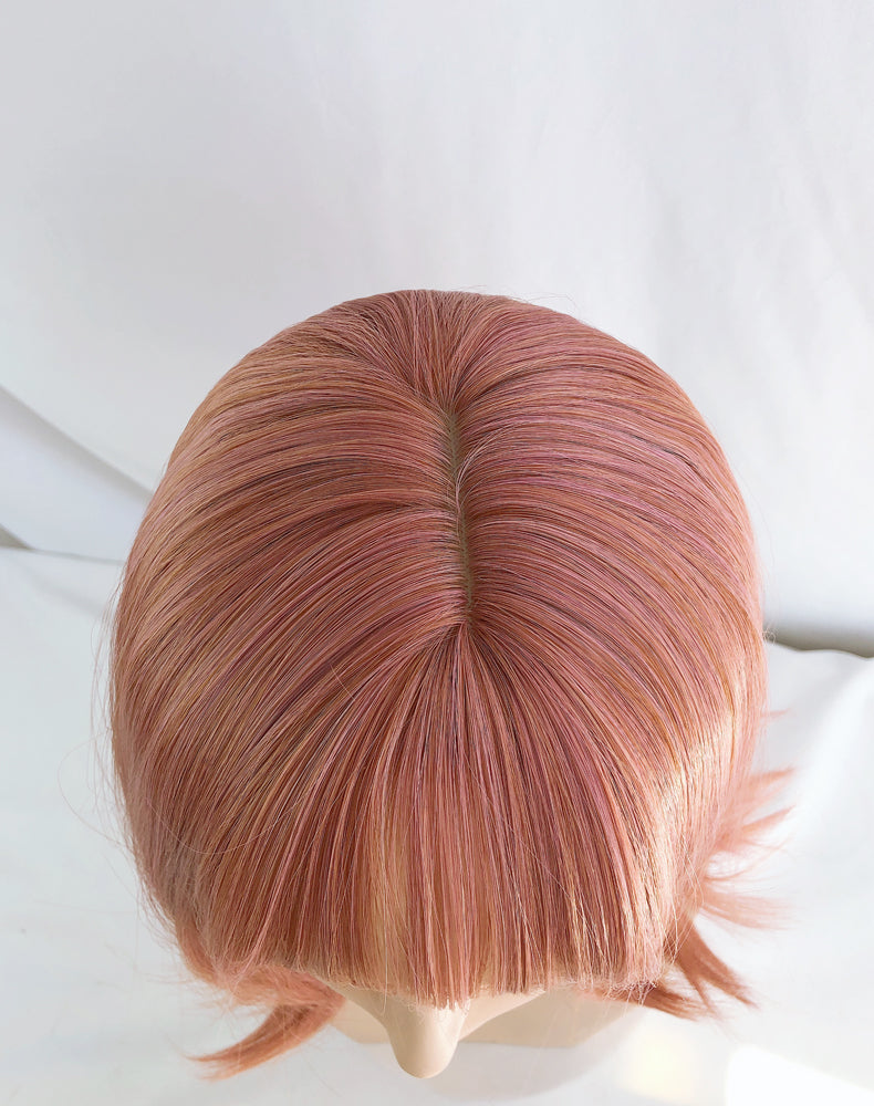 Orange pink short hair A40044