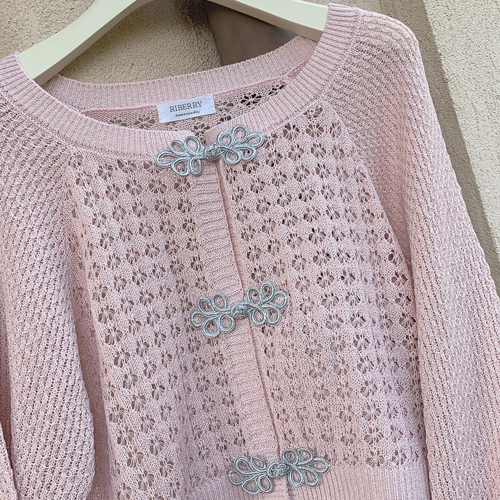 knitted cardigan A40057