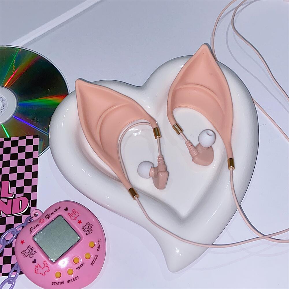 Anime Elf Ear Wired Headphones A40252