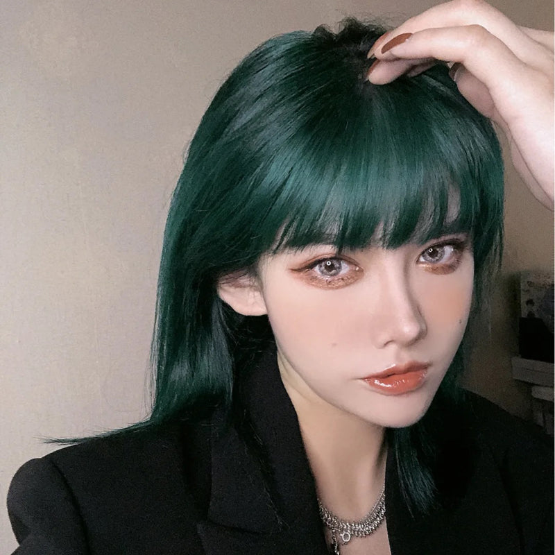 Green wig