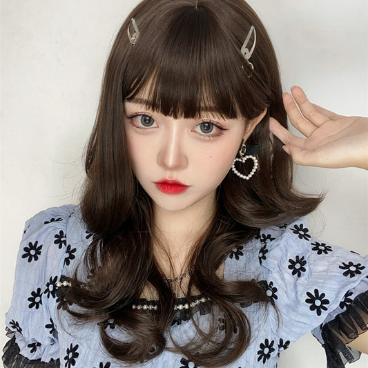 Fairy dark brown wig A30047