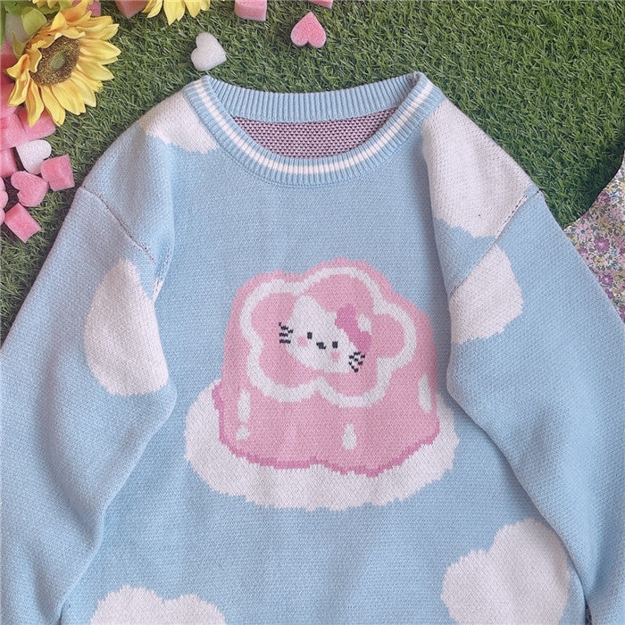 cute jacquard sweater A40112