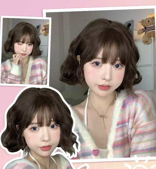 Lolita wool curly short hair A40567
