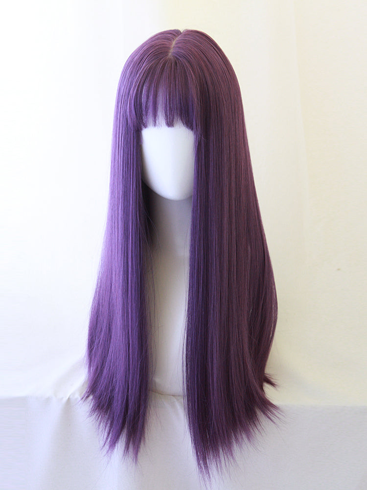 Fantasy cold purple wig A30632