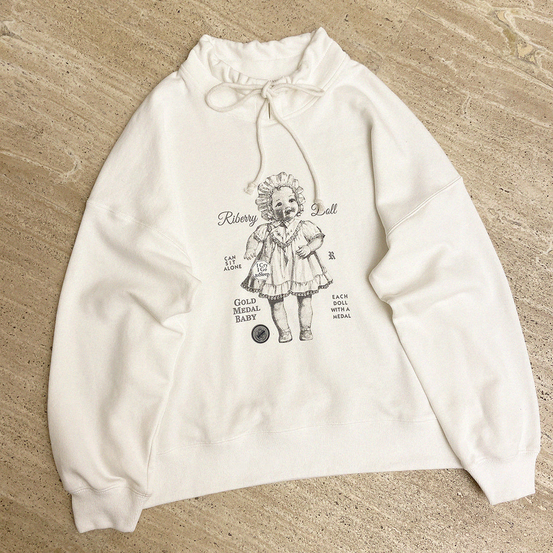 cute doll turtleneck sweater A40100