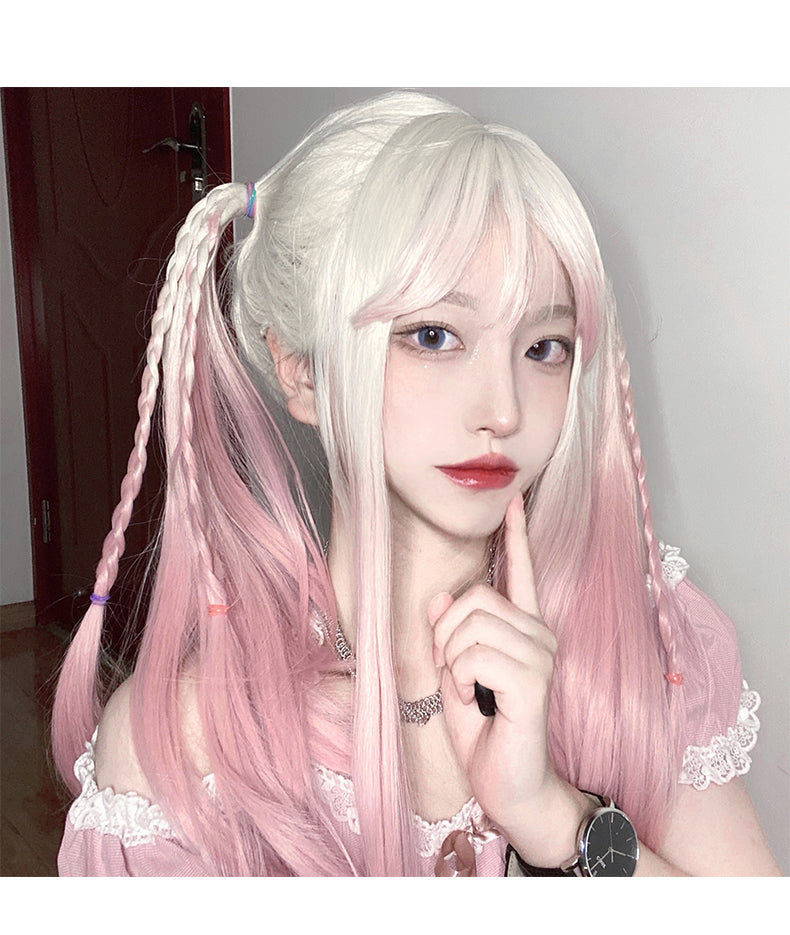 Kawaii Peach Gradient Lolita Wig A20307