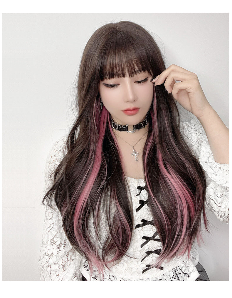 Cherry Blossom Pink Highlight Wig A30877 apsanil