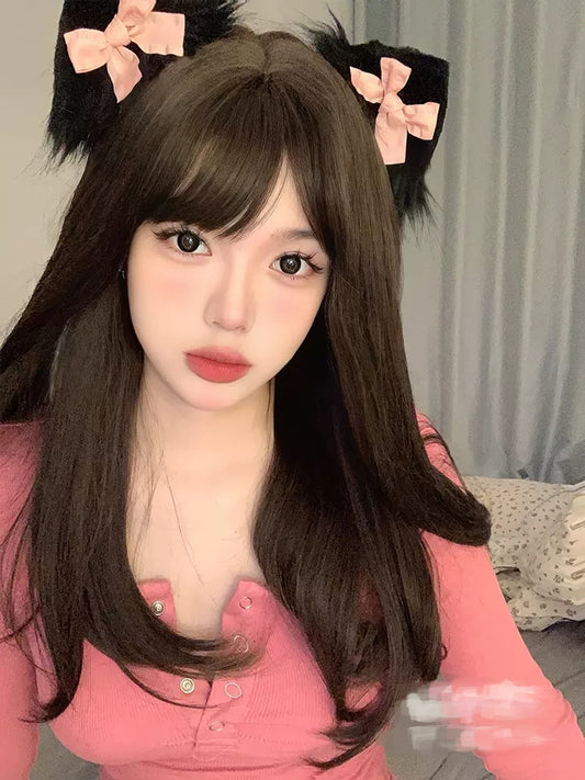 cool brown wig A40442