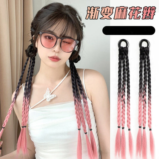 Color Gradient Twist Long Braid Wig A40619