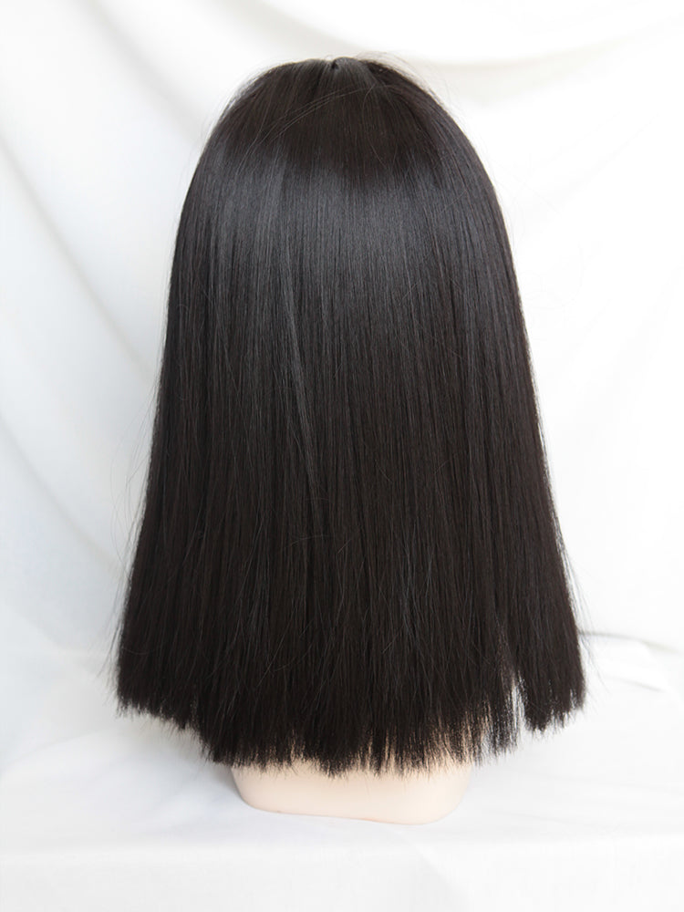 black soft girl wig A30701