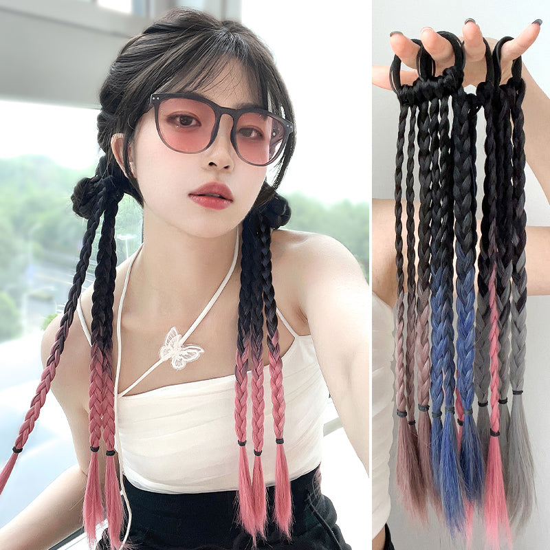 Color Gradient Twist Long Braid Wig A40619
