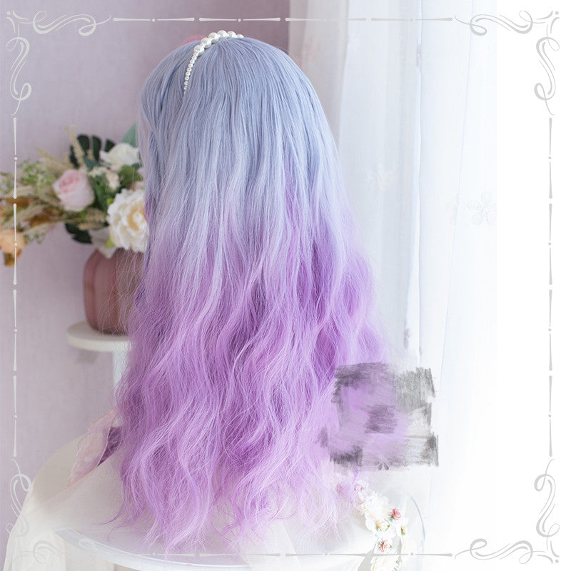 Pisces blue purple gradient wig A30317