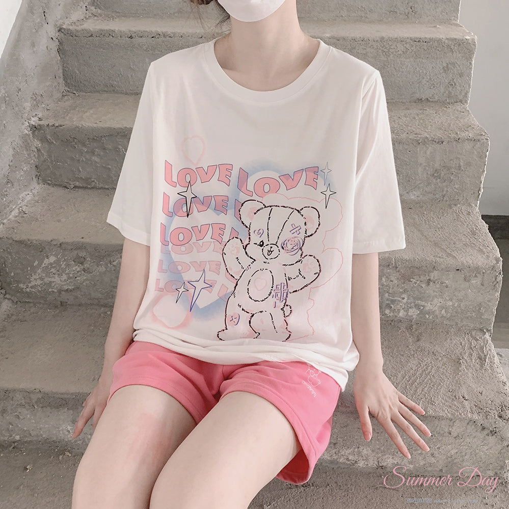 Heart Star Bear T-Shirt A40133