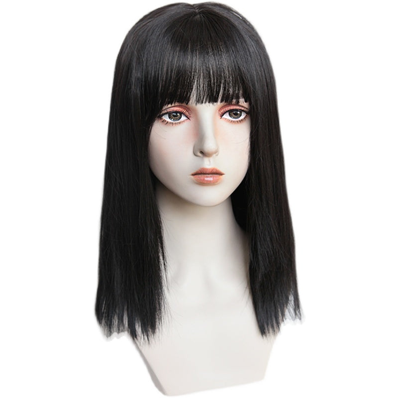 Soft girl invisible long straight hair A30870