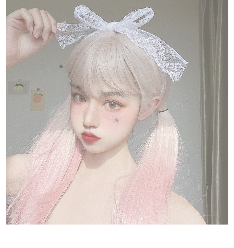 Peach powder lolita wig A10263