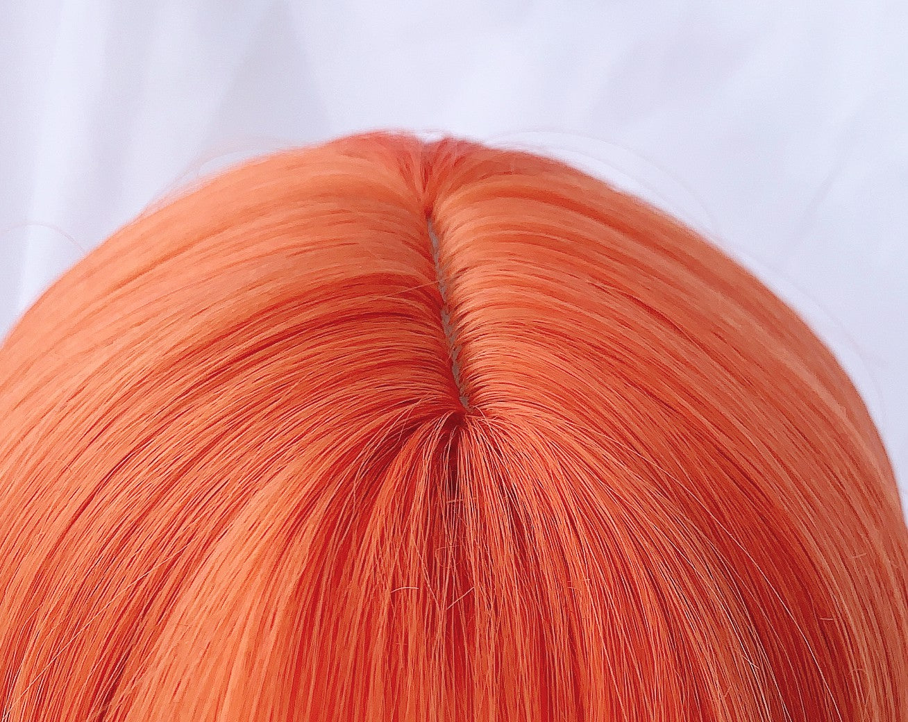 Dirty Orange Gradient Milky Platinum Wig A30462