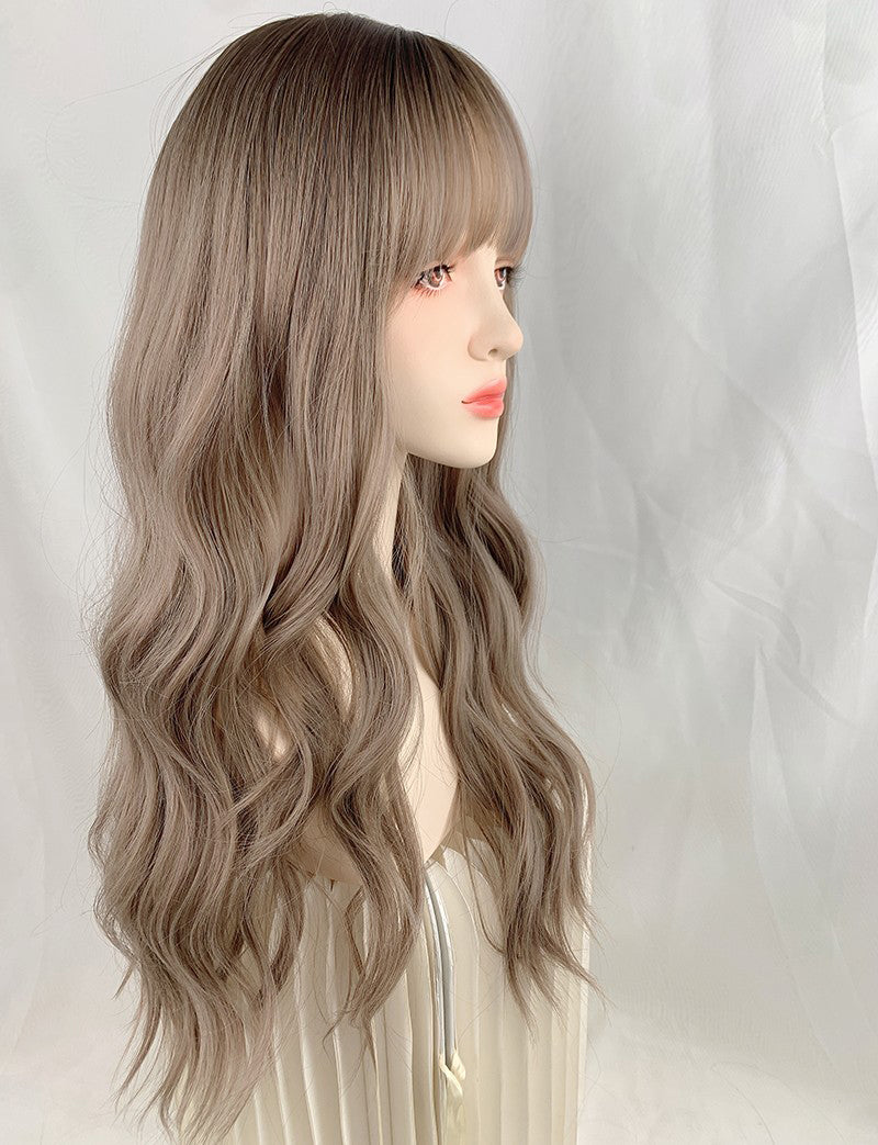 beige gray wig A40437