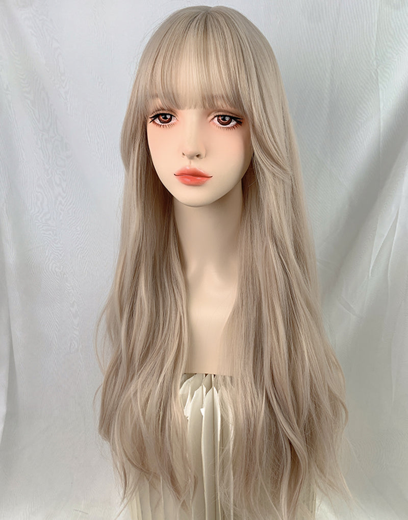 Water Ripple Grey Gold Wig A40300
