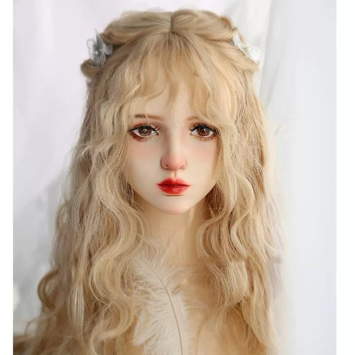 late night blonde curls A40496