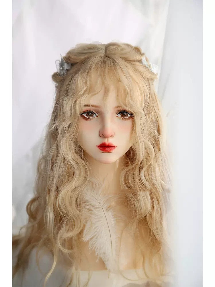 late night blonde curls A40496