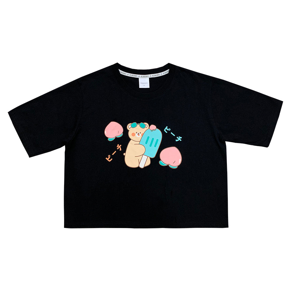 Cute Peach Bear T-Shirt A40097
