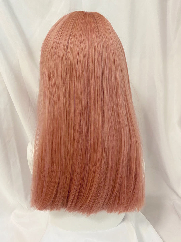 Orange pink wig A30765