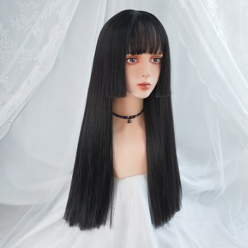 Princess lolita Jifa second yuan cut long straight hair A20275