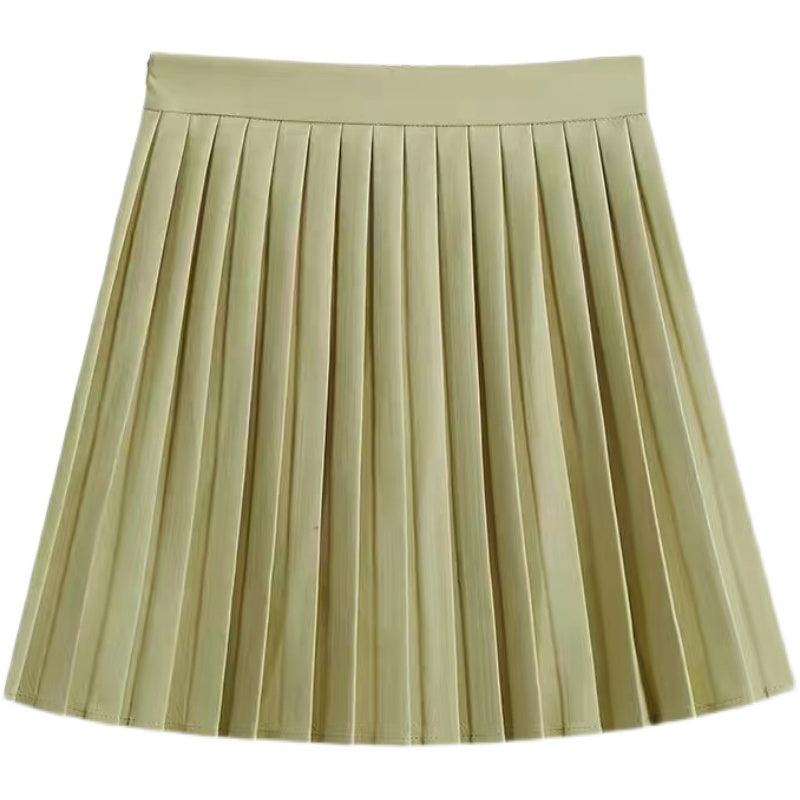 soft girl pleated skirt A30751