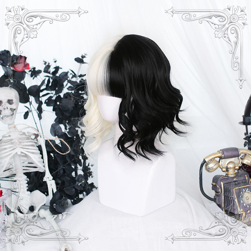Cathode black and white lolita wig A20890