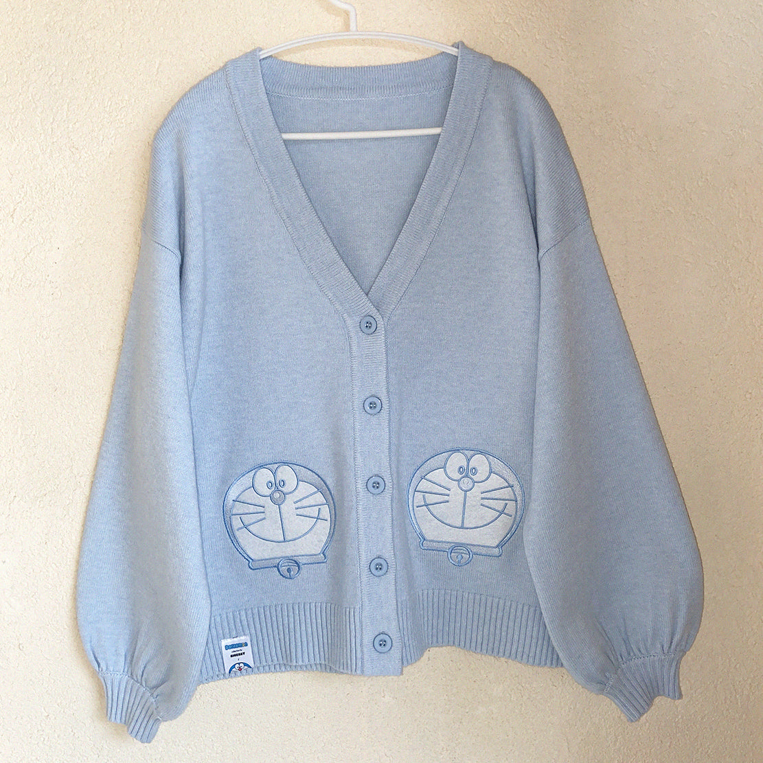 Cute girl preppy embroidered cardigan A40212
